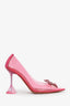 Amina Muaddi Pink PVC Pumps Size 37