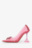 Amina Muaddi Pink PVC Pumps Size 37