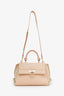Salvatore Ferragamo Pink Leather/Suede 'Gancio' Top Handle Bag GHW