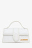 Jacquemus White Les Classiques "The Bambino Bag" With Strap