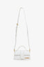 Jacquemus White Les Classiques "The Bambino Bag" With Strap