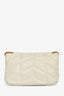 Saint Laurent 2020 Cream Lambskin Leather Toy Puffer Crossbody Bag