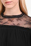 Sandro Black Lace Long Sleeve Mini Dress Size 3