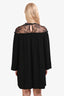 Sandro Black Lace Long Sleeve Mini Dress Size 3