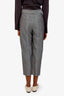 Brunello Cucinelli Grey Pinstripe Linen Pants Size 10