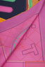 Hermès Orange/Multicolour Tapis de Selle Double Face Scarf Size 90cm