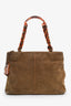 Pre-Loved Chanel™ 1997-99 Brown Suede Tortoiseshell CC Tote