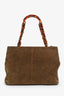 Pre-Loved Chanel™ 1997-99 Brown Suede Tortoiseshell CC Tote