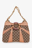 Gucci x Tom Ford Beige/Pink GG Crystal Bamboo Python Shoulder Bag
