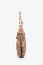 Gucci x Tom Ford Beige/Pink GG Crystal Bamboo Python Shoulder Bag