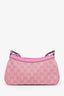 Palace Gucci Pink GG Canvas Half Moon Bag