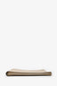 Fendi Taupe Leather Large Zip Pouch