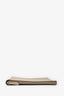 Fendi Taupe Leather Large Zip Pouch
