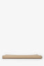 Fendi Taupe Leather Large Zip Pouch