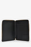 Fendi Taupe Leather Large Zip Pouch