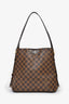 Louis Vuitton Brown Leather Damier Ebene 'Cabas Rivington' GM Bag
