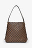 Louis Vuitton Brown Leather Damier Ebene 'Cabas Rivington' GM Bag