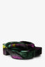 Dries Van Noten Multicolour Velvet Thong Platform Sandals Size 36