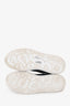 Alexander McQueen Blue Glitter White Leather Sneakers Size 39.5