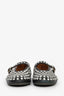 Alaia Black Leather Embellished Mary Jane Flats Size 38