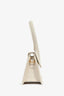 Jacquemus Light Beige Canvas Medium Chiquito Top Handle With Strap