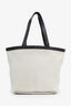 Bottega Veneta Canvas Intrecciato Flip Flap Medium Tote Bag