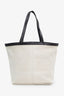 Bottega Veneta Canvas Intrecciato Flip Flap Medium Tote Bag