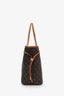 Louis Vuitton Brown Monogram Neverfull MM Tote With Pouch