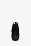 Gucci Vintage Black Box Leather Flap Shoulder Bag