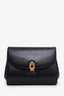 Gucci Vintage Black Box Leather Flap Shoulder Bag