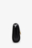 Gucci Vintage Black Box Leather Flap Shoulder Bag