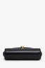 Gucci Vintage Black Box Leather Flap Shoulder Bag