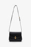 Gucci Vintage Black Box Leather Flap Shoulder Bag