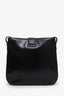 Celine Vintage Black Box Leather Horse Carriage Shoulder Bag