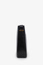 Celine Vintage Black Box Leather Horse Carriage Shoulder Bag