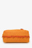 Bottega Veneta Vintage Yellow/Orange Woven Canvas Tote Bag With Strap