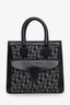 Christian Dior 2002 Black/Grey Oblique Canvas Pocket Diorissimo Trotter Tote