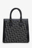 Christian Dior 2002 Black/Grey Oblique Canvas Pocket Diorissimo Trotter Tote