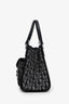 Christian Dior 2002 Black/Grey Oblique Canvas Pocket Diorissimo Trotter Tote