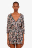 Maje Black Paisley Open Back Romper Size 40