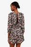 Maje Black Paisley Open Back Romper Size 40