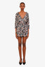 Maje Black Paisley Open Back Romper Size 40