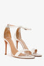Schutz White Leather Ankle Strap Heels Size 39