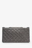 Pre-Loved Chanel™ 2011 Grey/Silver Glitter Reissue East West Flap Bag