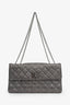 Pre-Loved Chanel™ 2011 Grey/Silver Glitter Reissue East West Flap Bag