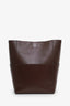 Céline Brown Leather Seau Sangle Bag Witth Strap