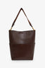 Céline Brown Leather Seau Sangle Bag Witth Strap