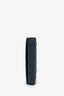 Bottega Veneta Navy Intrecciato Leather Key Case