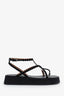Alaïa Black Platform Suede Sandals Size 37