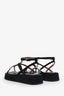 Alaïa Black Platform Suede Sandals Size 37